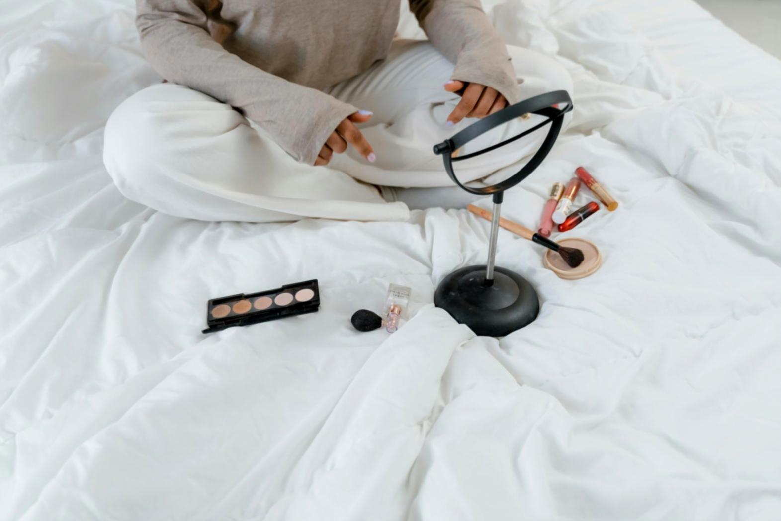Filmset Make-up Vorbereitung